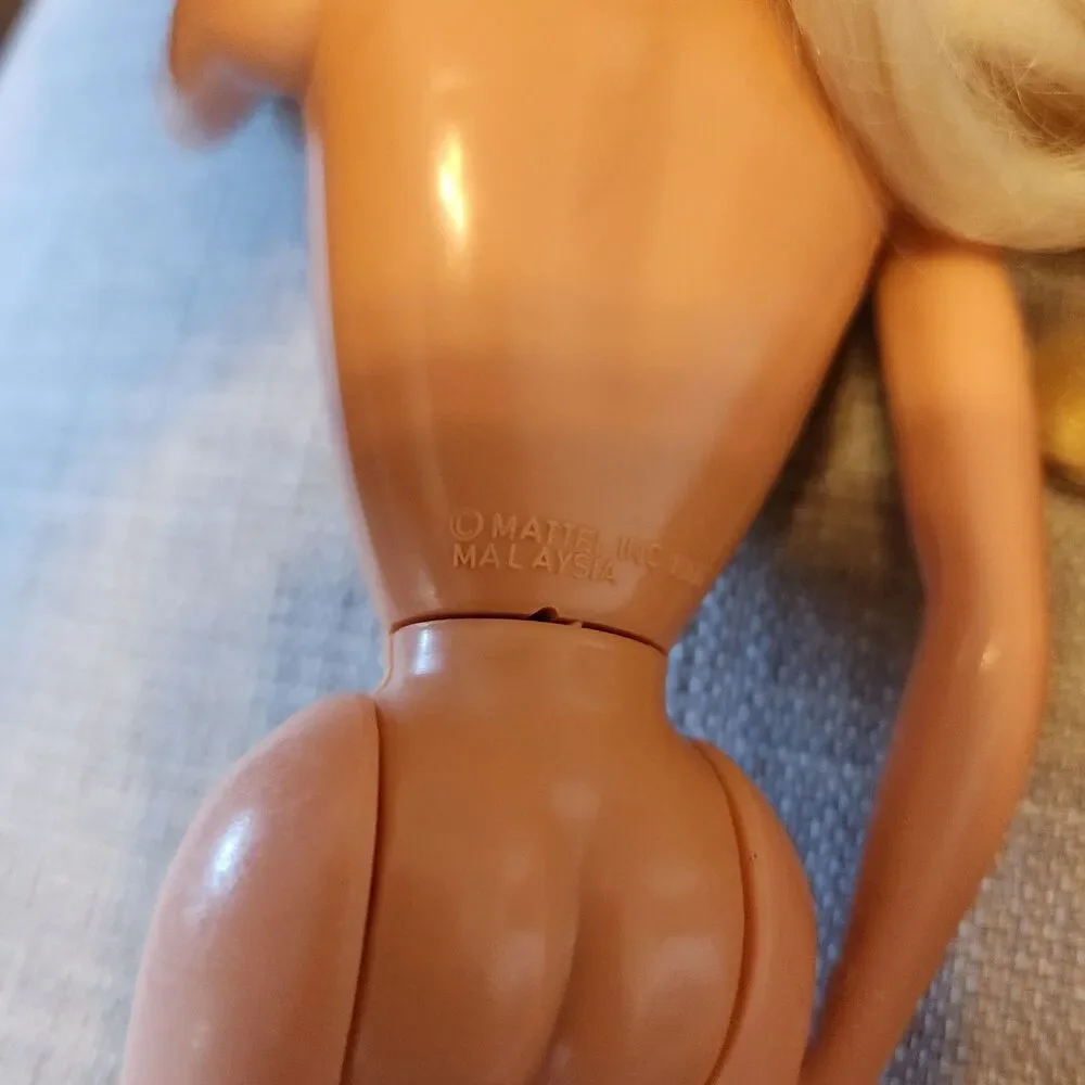Lot 4 Vintage Barbie Dolls 1966 Body Mold Nude Blonde Blue Eyes Malaysia – As Is